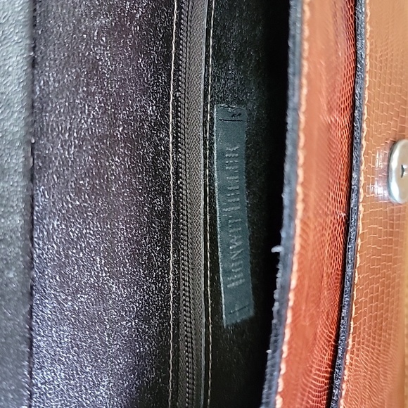 Vintage Bonwit Teller Elegant Brown Croc Leather Shoulder Bag - Picture 6 of 10